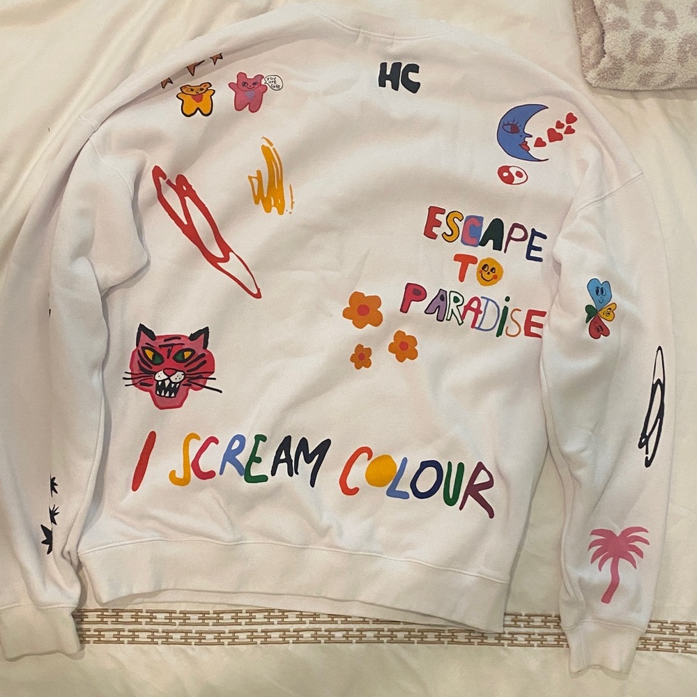 OG Mayfair Group x @iscreamcolour Somebody Loves You Crewneck Sweatshirt - Picture 3 of 3